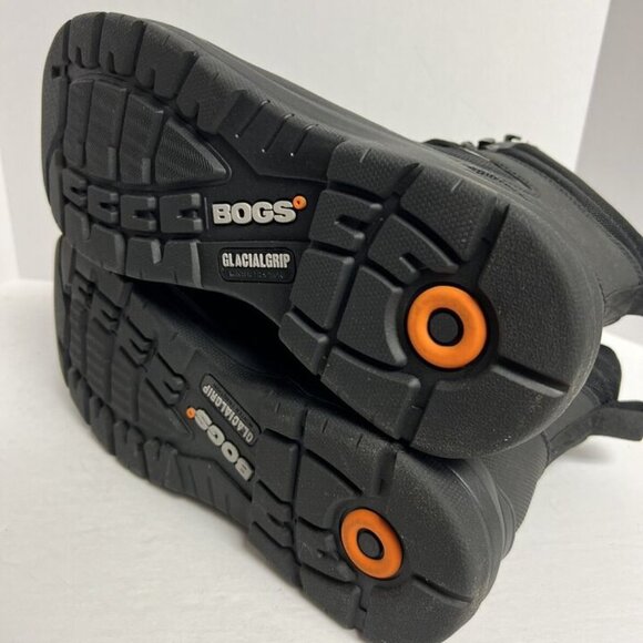 Bogs Mens Shale 8” Glaciergrip Waterproof Boot Black 13 M main image 6